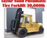30,000lbs. Taylor Solid-Pneumatic-Tire Forklift 1